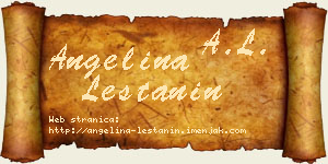 Angelina Leštanin vizit kartica